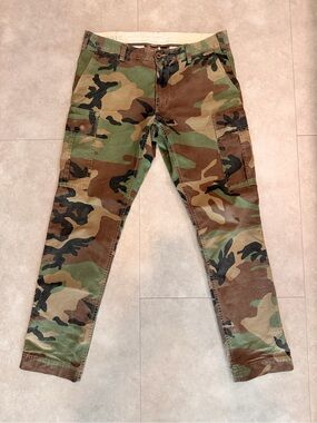 Ralph Lauren Men's Camouflage Cargo Pants - Green/Brown